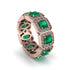 Emerald-Cut Emerald Eternity Wedding Ring - Fatima No. 5 image 1