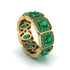 Emerald-Cut Emerald Eternity Wedding Ring - Fatima No. 19 image 1