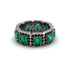 Emerald-Cut Emerald Eternity Wedding Ring - Fatima No. 36 image 3