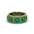 Emerald-Cut Emerald Eternity Wedding Ring - Fatima No. 19 image 3