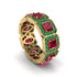 Emerald-Cut Ruby Eternity Wedding Ring - Fatima No. 25 image 1