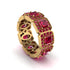 Emerald-Cut Ruby Eternity Wedding Ring - Fatima No. 55 image 1