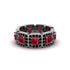 Emerald-Cut Ruby Eternity Wedding Ring - Fatima No. 42 image 2