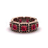 Emerald-Cut Ruby Eternity Wedding Ring - Fatima No. 41 image 2