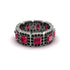 Emerald-Cut Ruby Eternity Wedding Ring - Fatima No. 42 image 3