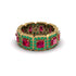 Emerald-Cut Ruby Eternity Wedding Ring - Fatima No. 25 image 3