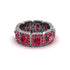 Emerald-Cut Ruby Eternity Wedding Ring - Fatima No. 57 image 3