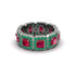 Emerald-Cut Ruby Eternity Wedding Ring - Fatima No. 27 image 3