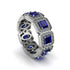 Emerald-Cut Sapphire Eternity Wedding Ring - Fatima No. 15 image 1