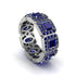 Emerald-Cut Sapphire Eternity Wedding Ring - Fatima No. 75 image 1