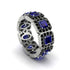 Emerald-Cut Sapphire Eternity Wedding Ring - Fatima No. 45 image 1
