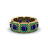 Emerald-Cut Sapphire Eternity Wedding Ring - Fatima No. 28 image 2