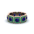 Emerald-Cut Sapphire Eternity Wedding Ring - Fatima No. 29 image 2
