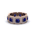 Emerald-Cut Sapphire Eternity Wedding Ring - Fatima No. 14 image 2