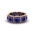 Emerald-Cut Sapphire Eternity Wedding Ring - Fatima No. 74 image 2