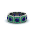 Emerald-Cut Sapphire Eternity Wedding Ring - Fatima No. 30 image 2