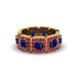 Emerald-Cut Sapphire Eternity Wedding Ring - Fatima No. 58 image 2