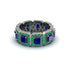 Emerald-Cut Sapphire Eternity Wedding Ring - Fatima No. 30 image 3