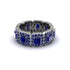 Emerald-Cut Sapphire Eternity Wedding Ring - Fatima No. 75 image 3