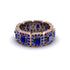 Emerald-Cut Sapphire Eternity Wedding Ring - Fatima No. 74 image 3