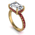 Emerald-Cut Diamond Pavé Engagement Ring - Daphne No. 46 image 1