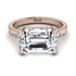Emerald-Cut Diamond Pavé Engagement Ring - Daphne No. 2 image 2