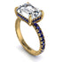 Emerald-Cut Diamond Pavé Engagement Ring - Daphne No. 61 image 1