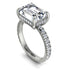 Emerald-Cut Diamond Pavé Engagement Ring - Daphne No. 3 image 1