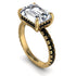 Emerald-Cut Diamond Pavé Engagement Ring - Daphne No. 31 image 1