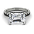 Emerald-Cut Diamond Pavé Engagement Ring - Daphne No. 33 image 2
