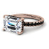 Emerald-Cut Diamond Pavé Engagement Ring - Daphne No. 32 image 3