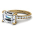 Emerald-Cut Diamond Pavé Engagement Ring - Daphne No. 1 image 3