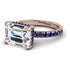 Emerald-Cut Diamond Pavé Engagement Ring - Daphne No. 62 image 2