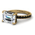 Emerald-Cut Diamond Pavé Engagement Ring - Daphne No. 31 image 3