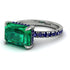 Emerald-Cut Emerald Pavé Engagement Ring - Daphne No. 66 image 2