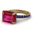 Emerald-Cut Ruby Pavé Engagement Ring - Daphne No. 70 image 2