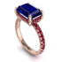 Emerald-Cut Sapphire Pavé Engagement Ring - Daphne No. 59 image 1