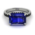Emerald-Cut Sapphire Pavé Engagement Ring - Daphne No. 45 image 3