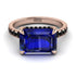 Emerald-Cut Sapphire Pavé Engagement Ring - Daphne No. 44 image 3