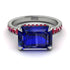 Emerald-Cut Sapphire Pavé Engagement Ring - Daphne No. 60 image 3