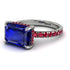 Emerald-Cut Sapphire Pavé Engagement Ring - Daphne No. 60 image 2