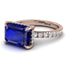 Emerald-Cut Sapphire Pavé Engagement Ring - Daphne No. 14 image 3