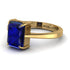 Emerald Cut Sapphire Solitaire Engagement Ring - Lana No. 13 image 3