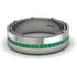 Emerald Eternal Elegance Men’s Wedding Ring - Roman No. 6 image 2