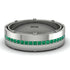 Emerald Eternal Elegance Men’s Wedding Ring - Roman No. 6 image 3