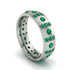 Emerald Gold Men's Wedding Ring - Zion No. 21 image 1
