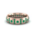 Emerald Gold Men's Wedding Ring - Zion No. 20 image 2