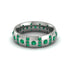 Emerald Gold Men's Wedding Ring - Zion No. 21 image 3