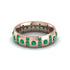 Emerald Gold Men's Wedding Ring - Zion No. 20 image 3