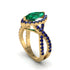 Emerald Marquise Split Shank Engagement Ring - Carly No. 64 image 1